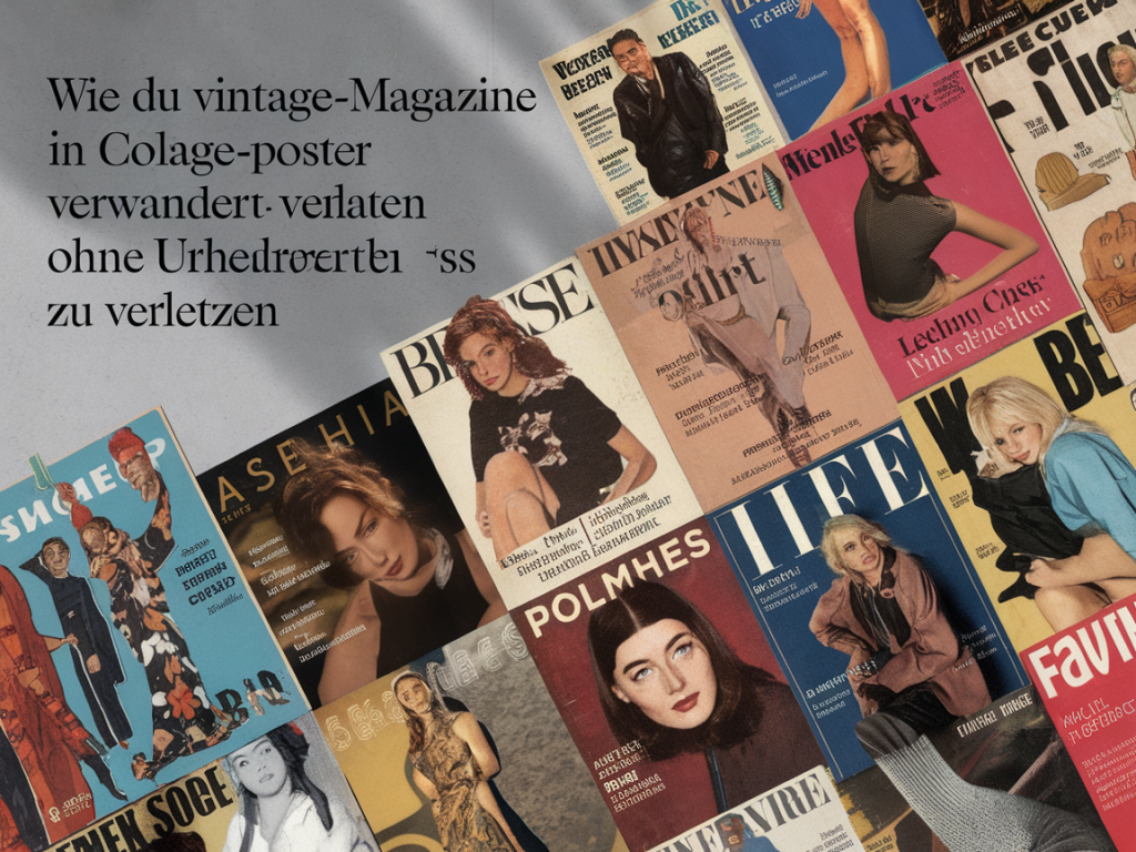 Wie du vintage‑magazine in collage‑poster verwandelst, ohne urheberrechte zu verletzen