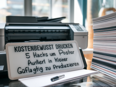 kostenbewusst drucken: 5 hacks, um poster in kleiner auflage günstig zu produzieren