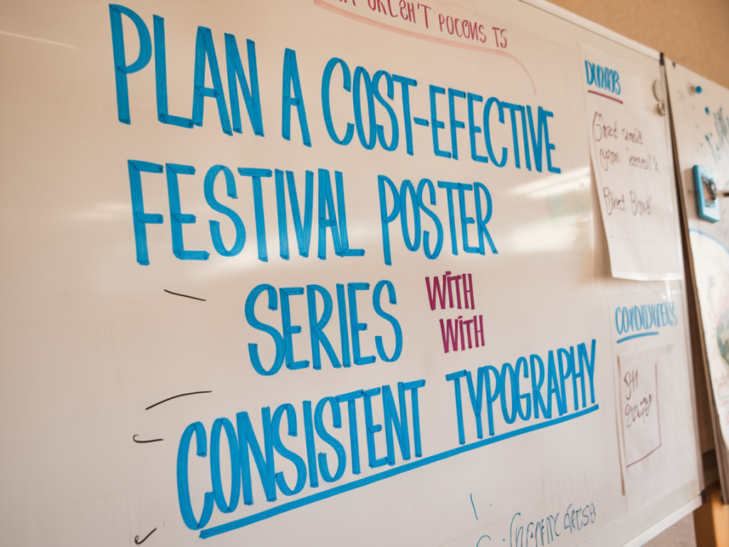 Wie du in drei schritten eine kostengünstige festival‑posterreihe mit konsistenter typografie planst