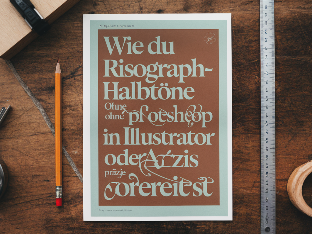 Wie du risograph‑halbtöne ohne photoshop in illustrator oder affinity präzise vorbereitest