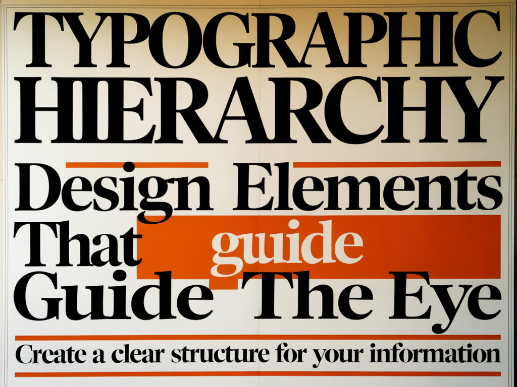 typografische hierarchie: wie du informationen auf einem plakat klar strukturierst