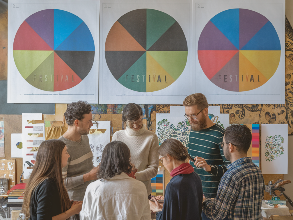 Wie du aus drei farben eine wiedererkennbare posterreihe für ein festival entwickelst